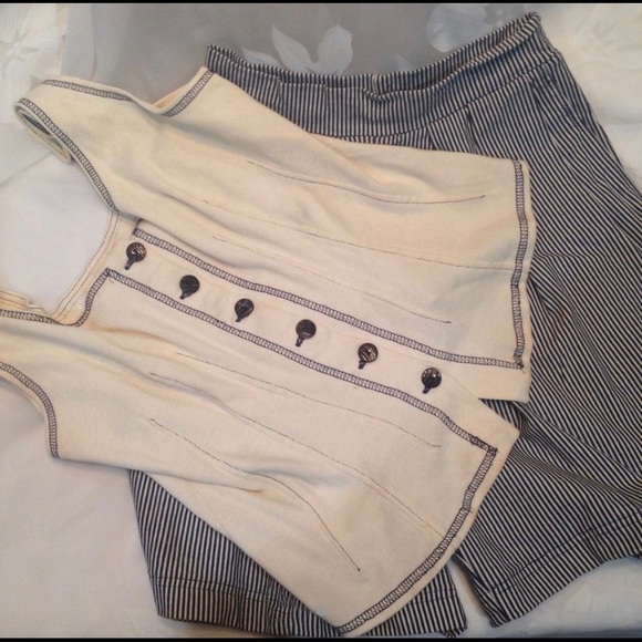 Vintage Pants - Vintage Nancy McLendon For Kicks 2 Pc Short Set